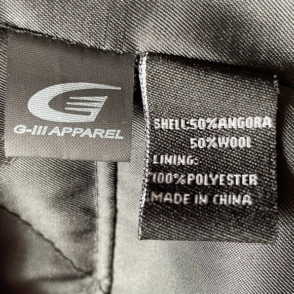 Jones New York Collection Classic Pea Coat EUC Sz 12 Black - Picture 11 of 12